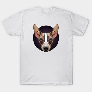 American Hairless Terrier Dog Polygon Design T-Shirt